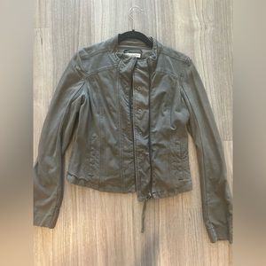 Olive green bomber